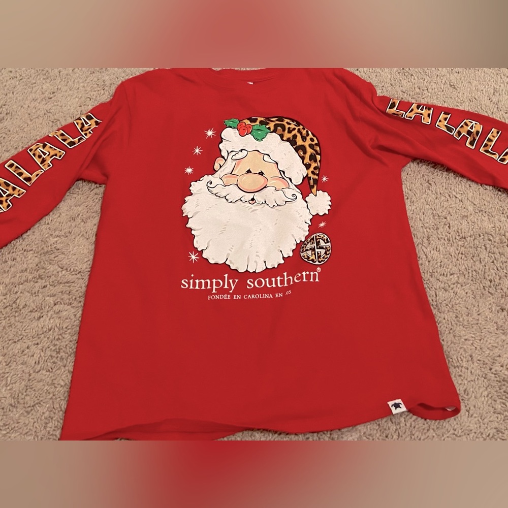Simply Southern red long sleeve Christmas shirt